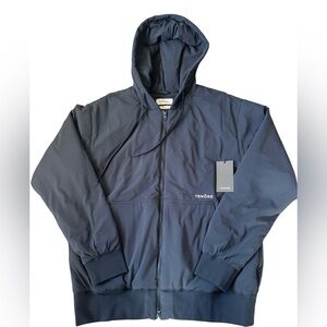 NWT TENORE Union Zip Hoodie Black Size M Puffer Jacket 60G Fill Packable Stretch